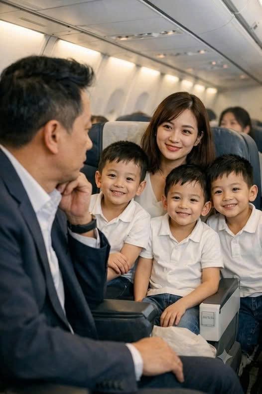 Tỷ phú thấy bạn gái cũ trên máy bay, bên cạnh cô là 3 bé trai sinh ba trông giống hệt anh khiến tỷ phú lặng người..