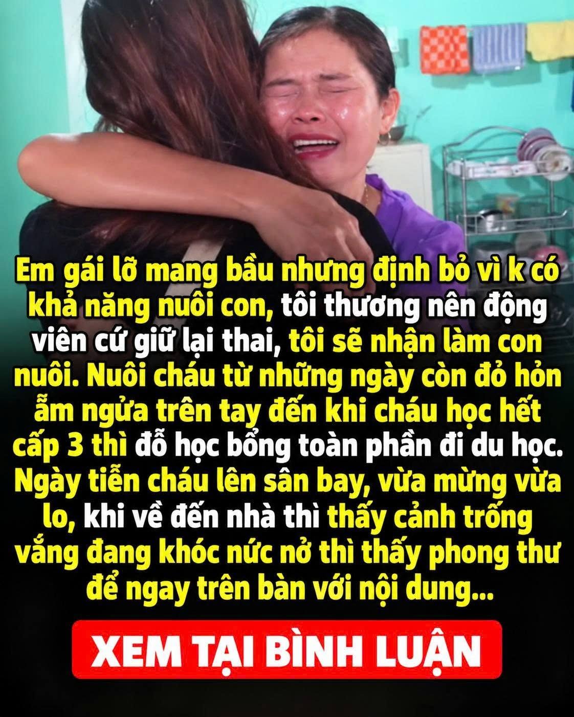 Em gái r:uộ:t lỡ mang b-ầ-u nhưng định bỏ vì không có khả năng nuôi con, tôi thương nên động viên cứ giữ lại th-a-i đ-ẻ